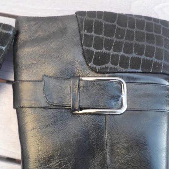 Winter genuine leather boots with sheepskin lining - Size 8 - Picture 7 of 14